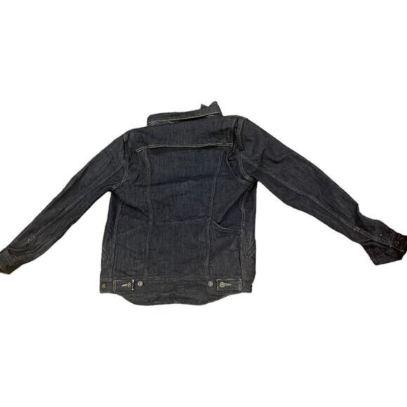 Levis Denim Trucker Jacket Dark Wash Medium Size M - Picture 13 of 15